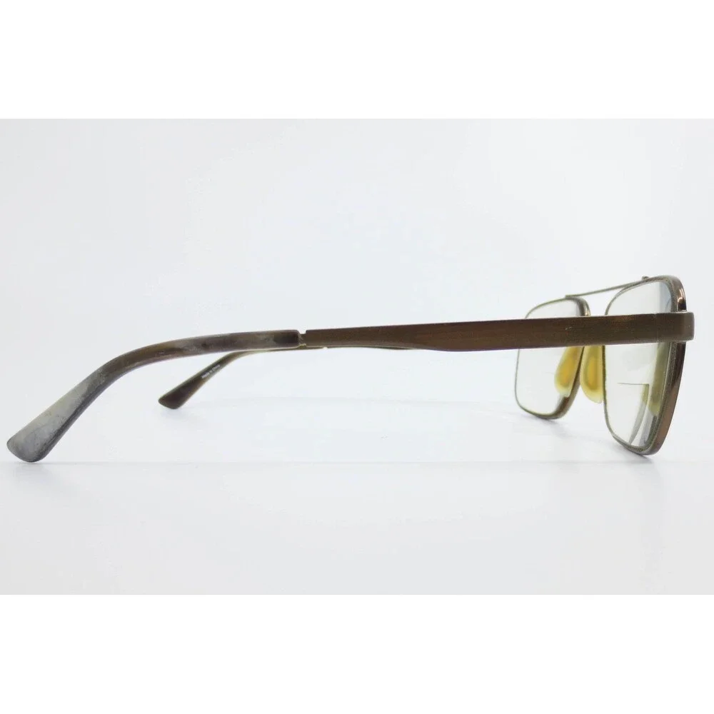 Marcolin MA3005 049 Brown Aviator Eyeglass Frames Mens 57-17-145 Double Bridge